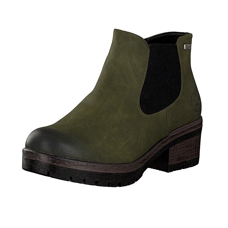 Damske Chelsea Cizmy Rieker 95290-54, Zelene